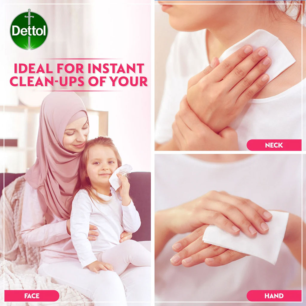Dettol Skincare Anti-Bacterial Wipes 10's - Easy Pharmacy LLC