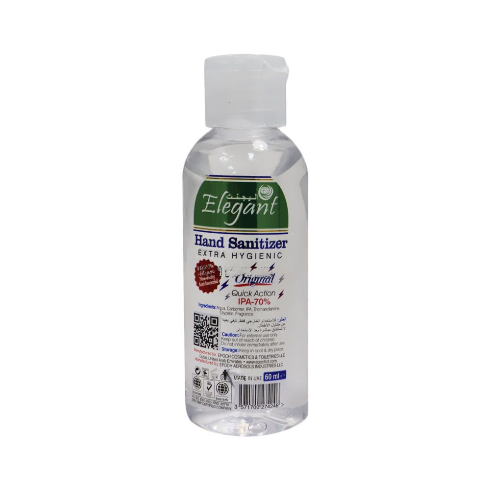 Elegant Hand Sanitizer Gel 60 mL - Easy Pharmacy LLC