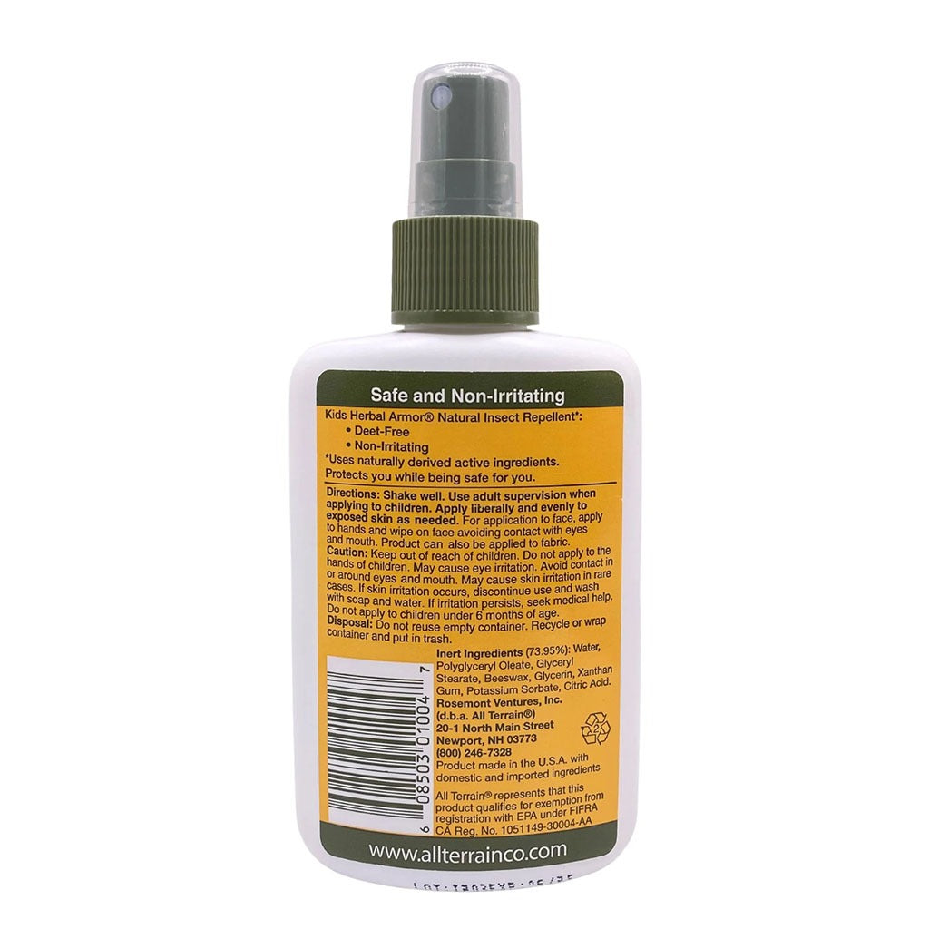 All Terrain Herbal Armor DEET Free Natural Kids Insect Repellant Spray 120ml - Easy Pharmacy LLC