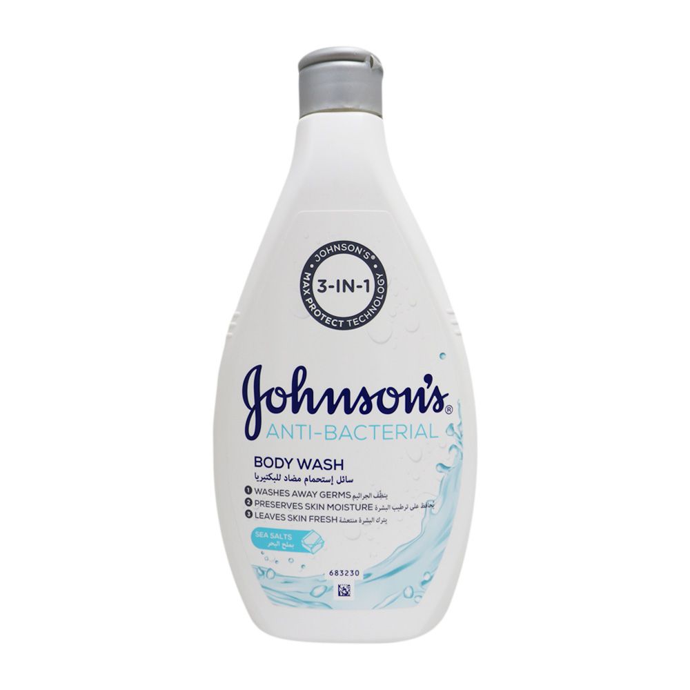 Johnson & Johnson 3 in 1 Antibacterial Sea Salt Body Wash 400 mL - Easy Pharmacy LLC
