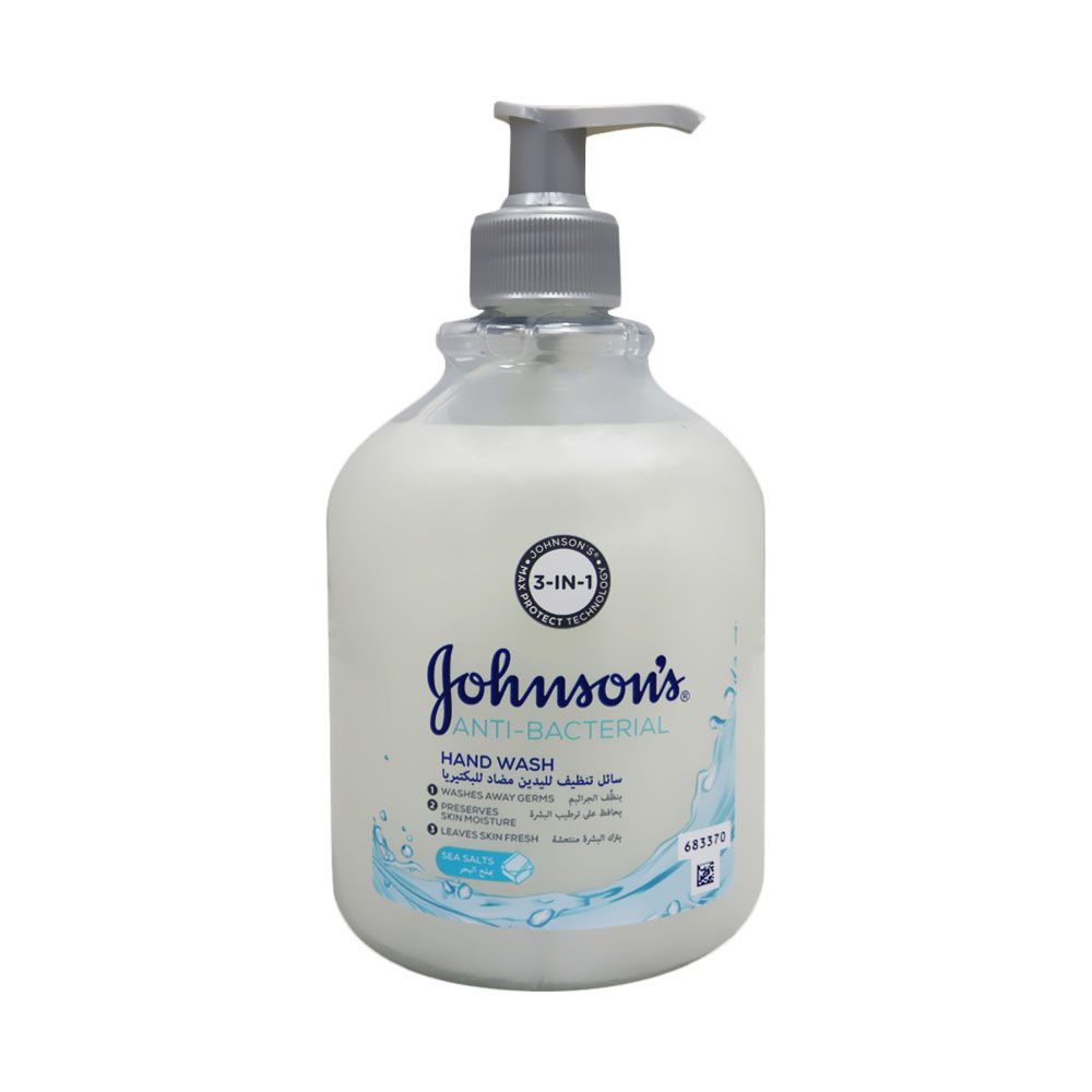Johnson & Johnson 3 in 1 Antibacterial Sea Salt Hand Wash 500 mL - Easy Pharmacy LLC