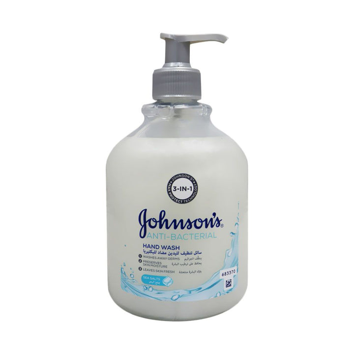 Johnson & Johnson 3 in 1 Antibacterial Sea Salt Hand Wash 500 mL - Easy Pharmacy LLC