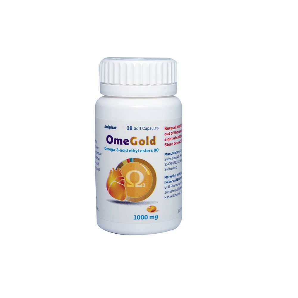 OmeGold 1000mg Omega 3 Fish Oil Supplement Capsules, Pack of 28's - Easy Pharmacy LLC