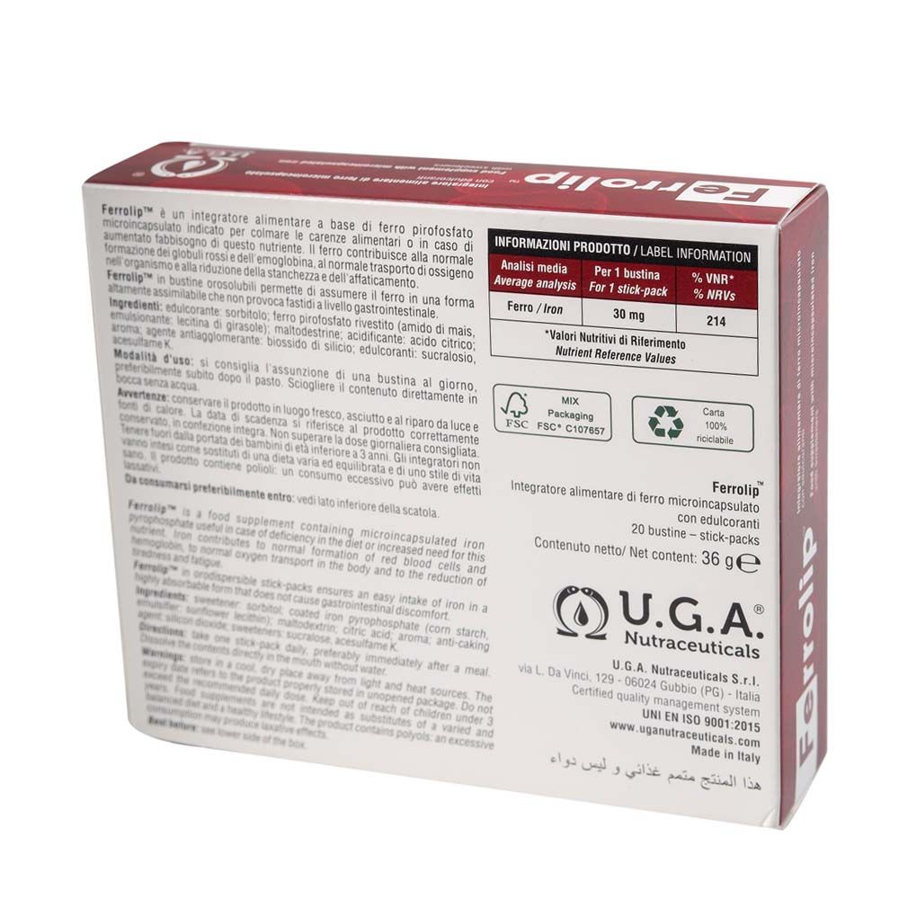 Ferrolip Orodispersible Stick Pack Powder 20's - Easy Pharmacy LLC