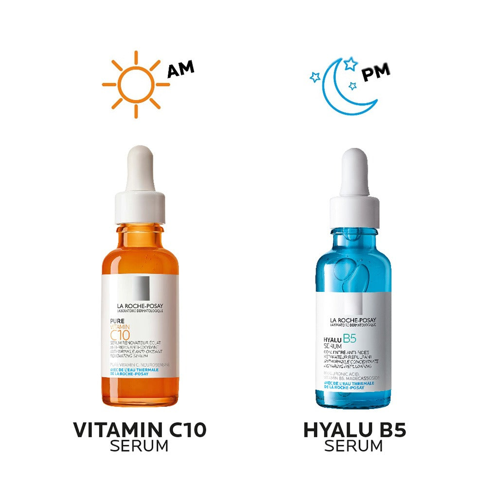 La Roche-Posay 10% Pure Vitamin C Anti-Aging Face & Neck Serum For Wrinkles 30ml - Easy Pharmacy LLC