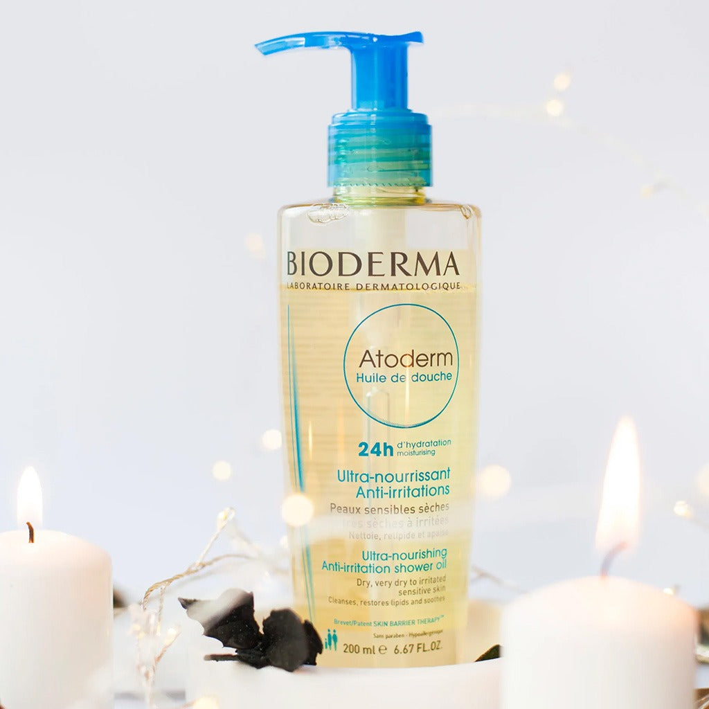 Bioderma Atoderm Nourishing Anti irritation Shower Oil For Irritated And Dry Sensitive Skin 200ml - Easy Pharmacy LLC