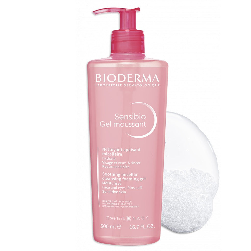 Bioderma Sensibio Soothing Micellar Cleansing Foaming Gel For Sensitive Skin 500 mL - Easy Pharmacy LLC