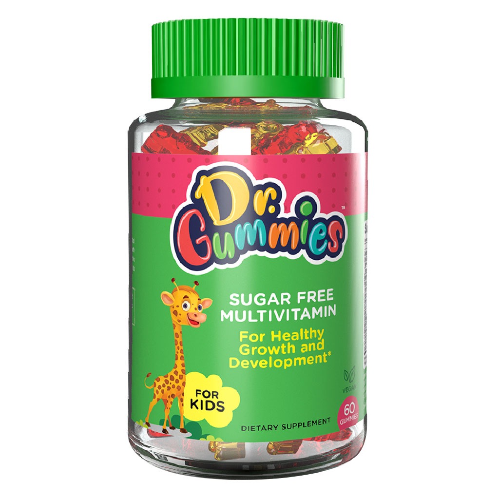Dr. Gummies Kids Sugar Free Multivitamin Gummies For Healthy Growth and Development, Orange flavour, Pack of 60's - Easy Pharmacy LLC