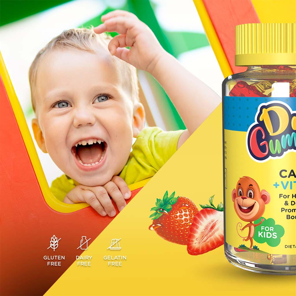 Dr. Gummies Kids Calcium + Vitamin D Gummies For Healthy Bone & Teeth, Pack of 60's - Easy Pharmacy LLC