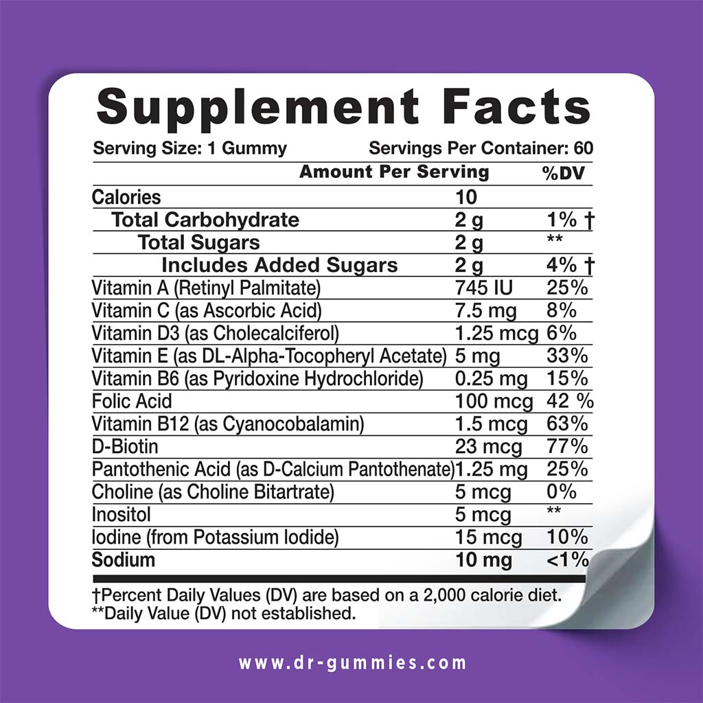 Dr. Gummies Kids Complete Multivitamin Gummies For Overall Wellness, Pack of 60's - Easy Pharmacy LLC