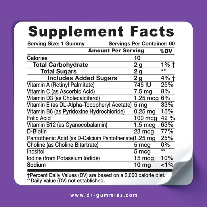 Dr. Gummies Kids Complete Multivitamin Gummies For Overall Wellness, Pack of 60's - Easy Pharmacy LLC