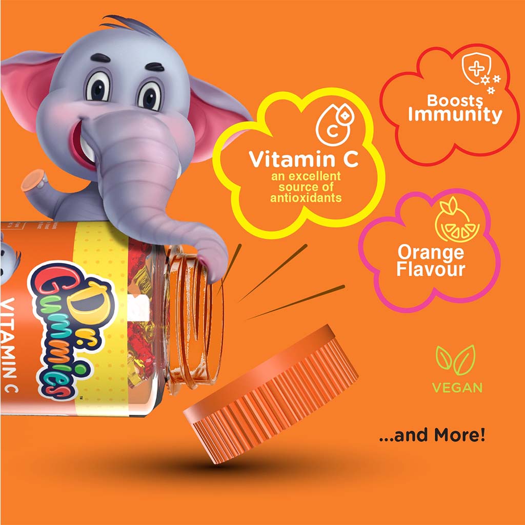Dr. Gummies Vitamin C Immunity Booster Gummies For Kids, Pack of 60's - Easy Pharmacy LLC