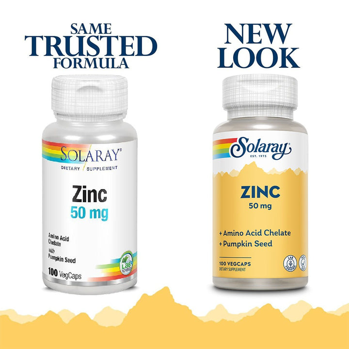 Solaray Zinc 50 mg Veg Capsules 100's - Easy Pharmacy LLC