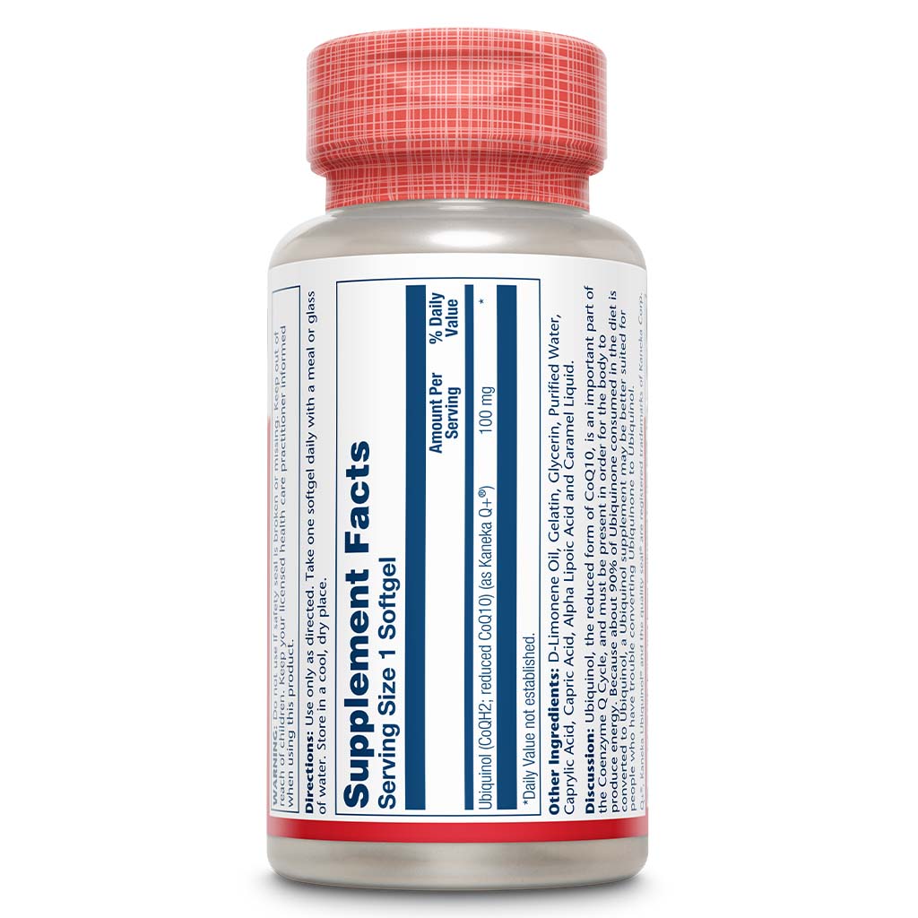 Solaray Ubiquinol CoQ-10 100 mg Softgel 30's - Easy Pharmacy LLC