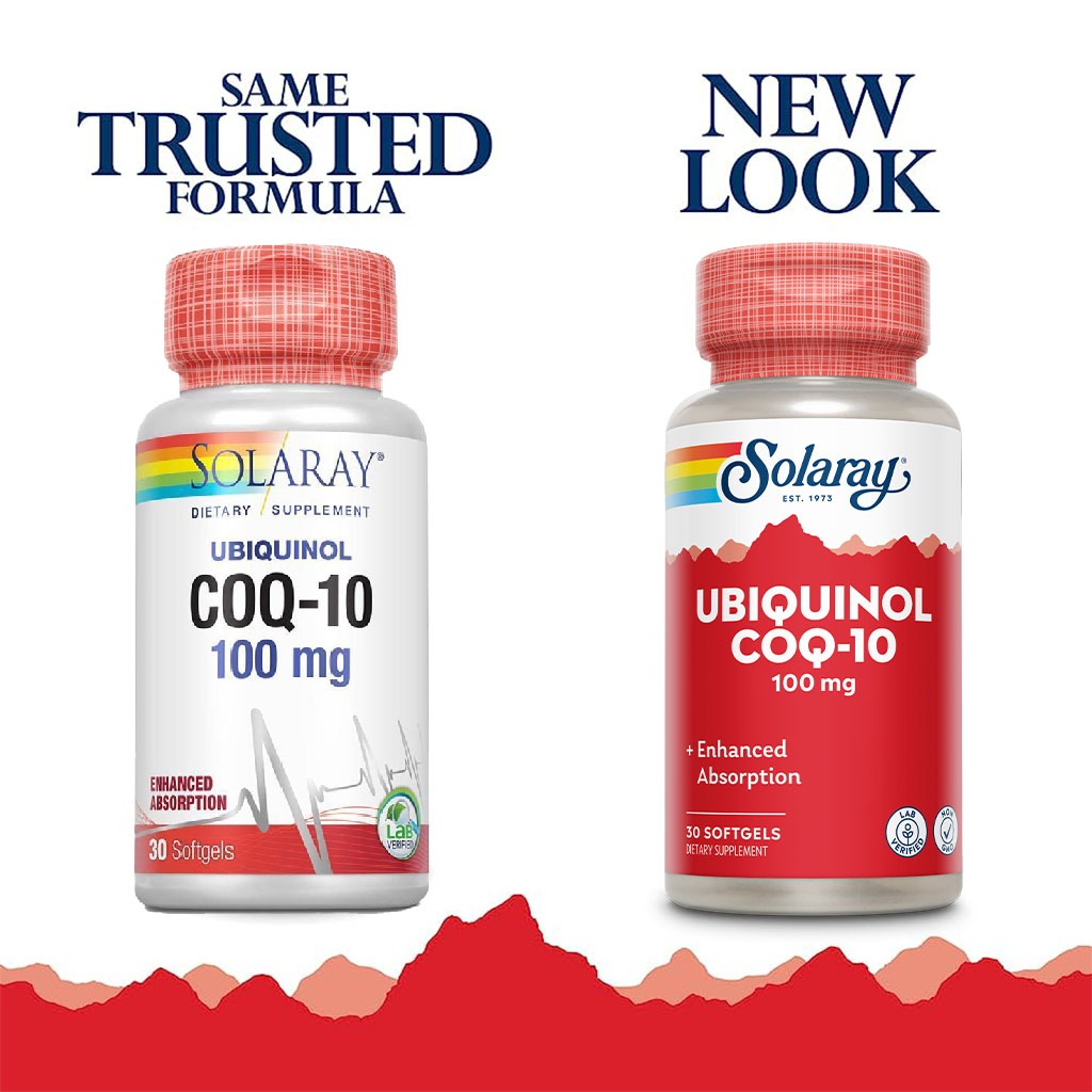 Solaray Ubiquinol CoQ-10 100 mg Softgel 30's - Easy Pharmacy LLC