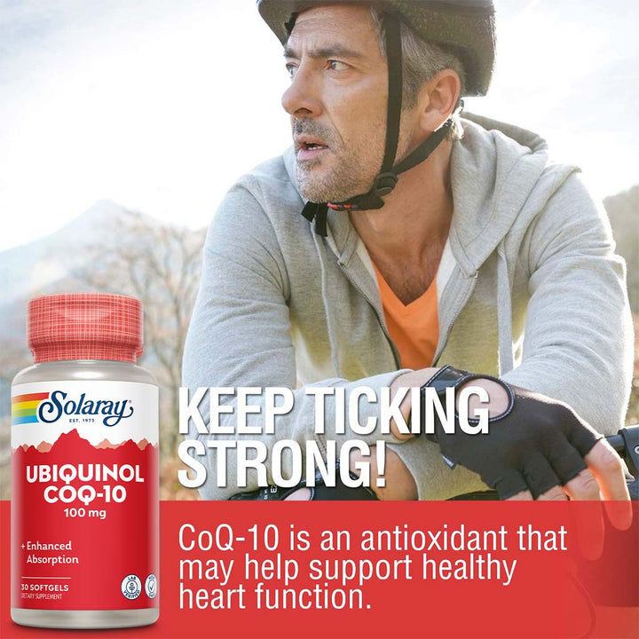 Solaray Ubiquinol CoQ-10 100 mg Softgel 30's - Easy Pharmacy LLC