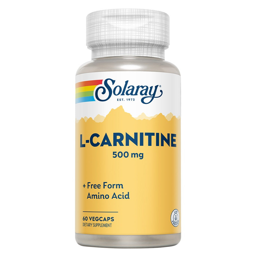 Solaray L- Carnitine 500mg Veg Capsules, Pack of 60's - Easy Pharmacy LLC