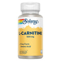 Solaray LCarnitine 500 Mg Vegetarian Capsules 60 Count For Daily Energy