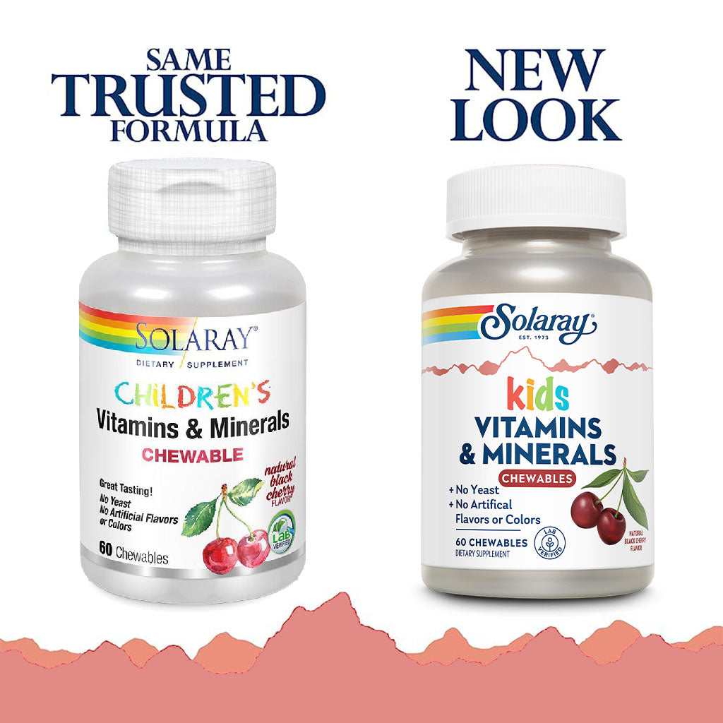 Solaray Kids Vitamins & Minerals Chewables, Pack of 60's - Easy Pharmacy LLC