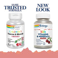 Solaray Kids Vitamins And Minerals Chewables Pack Of 60 Black Cherry Flavor