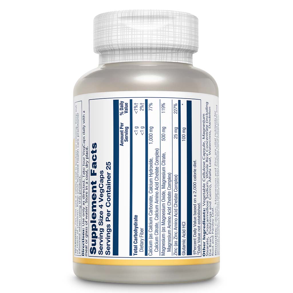 Solaray Calcium Magnesium Zinc Veg Capsules 100's - Easy Pharmacy LLC