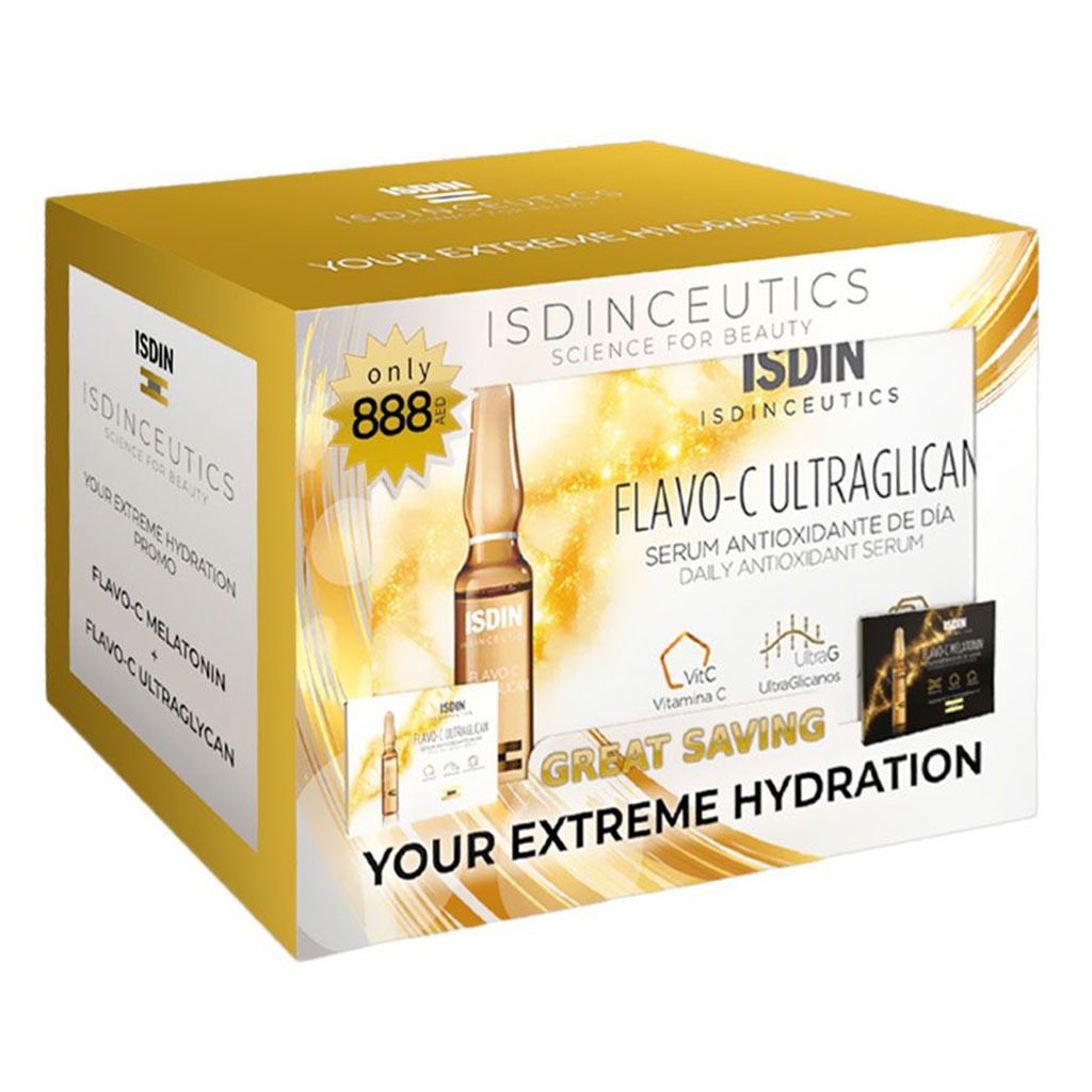 Isdin Your Extreme Hydration Flavo-C Ultraglican Pack PROMO - Easy Pharmacy LLC