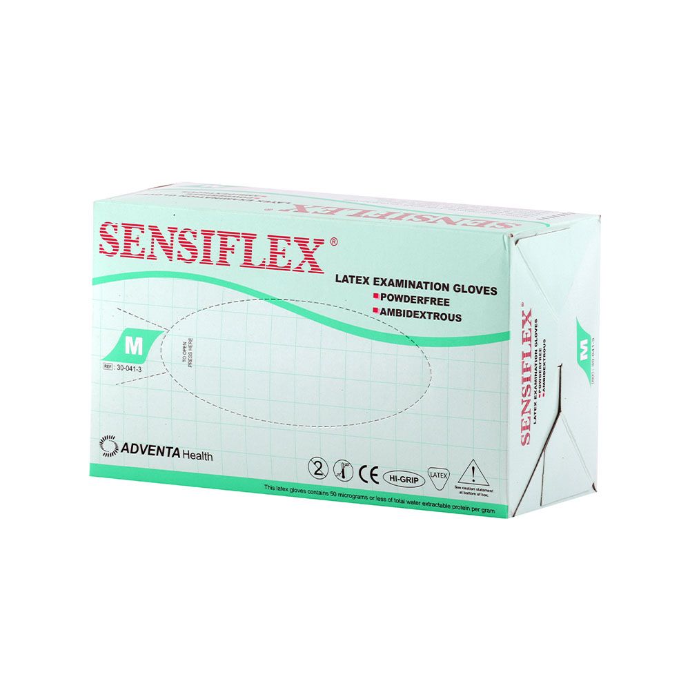 Sensiflex Latex Examination Powder free Gloves Medium 100's - Easy Pharmacy LLC