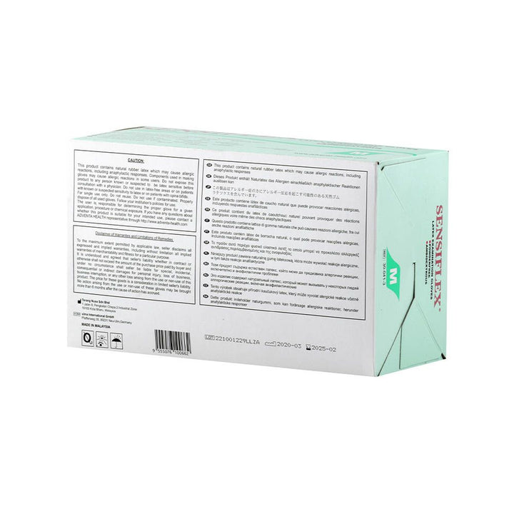 Sensiflex Latex Examination Powder free Gloves Medium 100's - Easy Pharmacy LLC