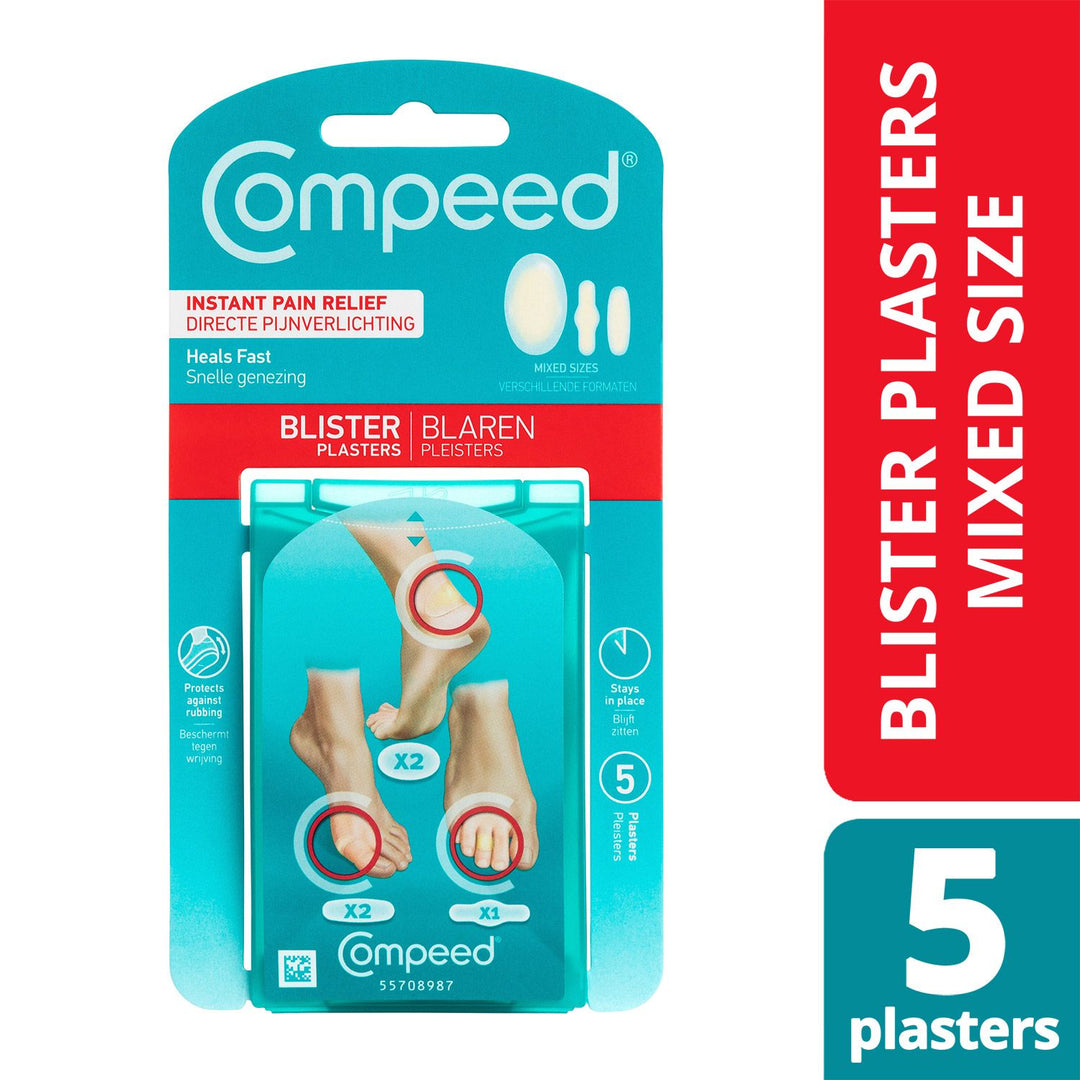 Compeed Hydrocolloid Blister Plasters Mixed Sizes 5's - Easy Pharmacy LLC