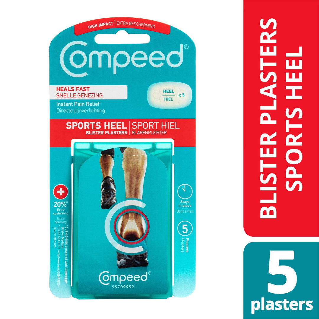 Compeed Hydrocolloid Blister Plasters Sports Heel 5's - Easy Pharmacy LLC