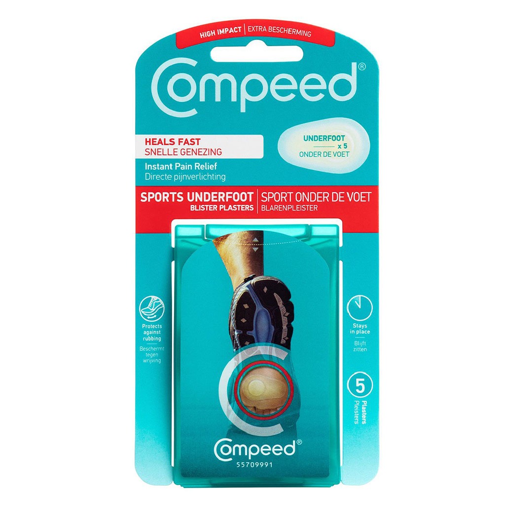 Compeed Hydrocolloid Blister Plasters Sports Underfoot 5's - Easy Pharmacy LLC