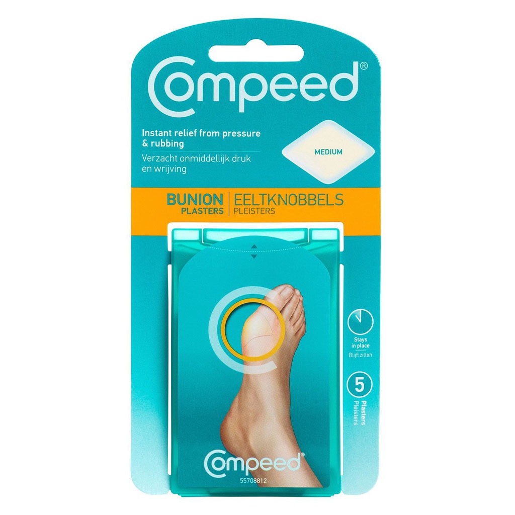 Compeed Hydrocolloid Bunion Plaster Medium 5's - Easy Pharmacy LLC