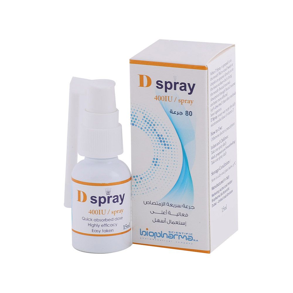 Biopharma D Spray 400IU Solution 15 mL - Easy Pharmacy LLC