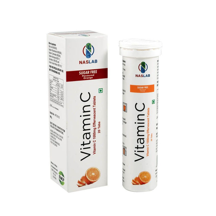 Naslab Vitamin C 1000 mg Effervescent Tablets 20's - Easy Pharmacy LLC