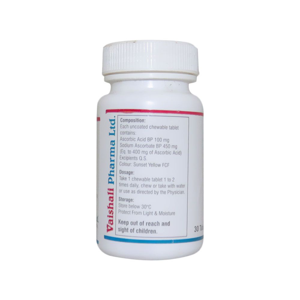 Vipravita-C Vitamin C 500 mg Chewable Tablets 30's - Easy Pharmacy LLC