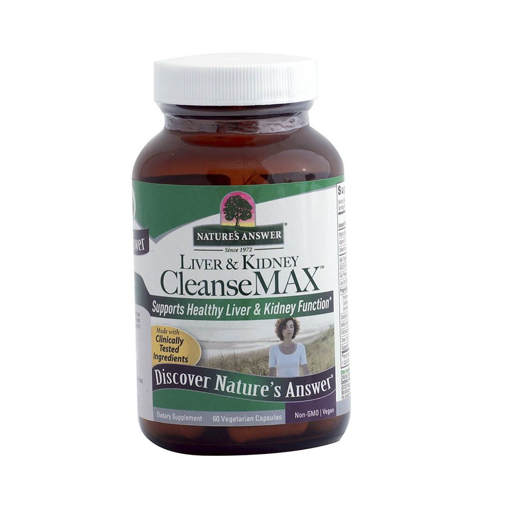 Nature's Answer Liver & Kidney Cleanse Max Vegetarian Capsules, Pack of 60's - Easy Pharmacy LLC