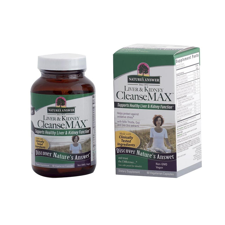 Nature's Answer Liver & Kidney Cleanse Max Vegetarian Capsules, Pack of 60's - Easy Pharmacy LLC