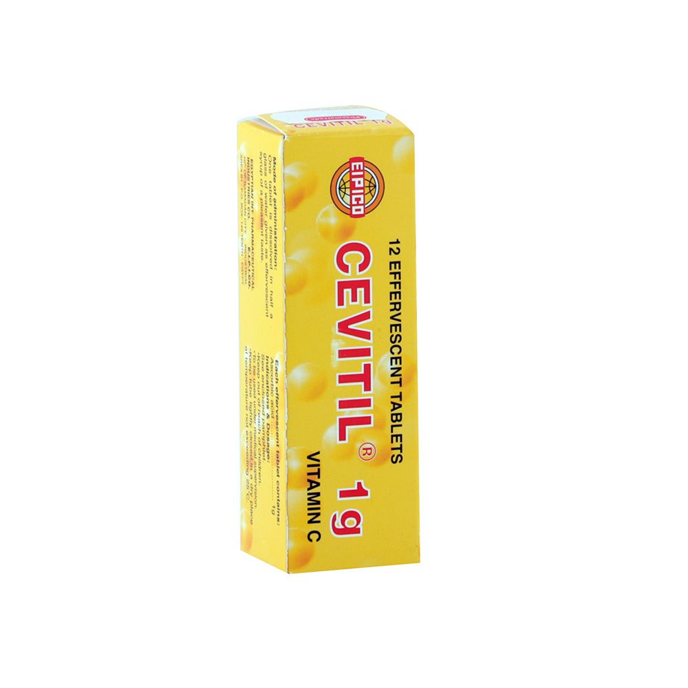 Cevitil 1g Vitamin C Effervescent Tablet 12's - Easy Pharmacy LLC