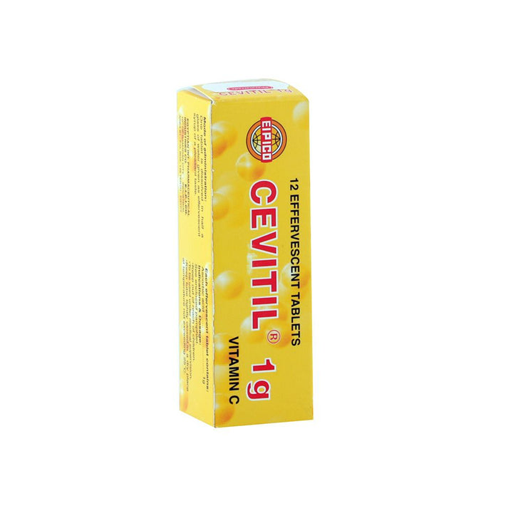 Cevitil 1g Vitamin C Effervescent Tablet 12's - Easy Pharmacy LLC