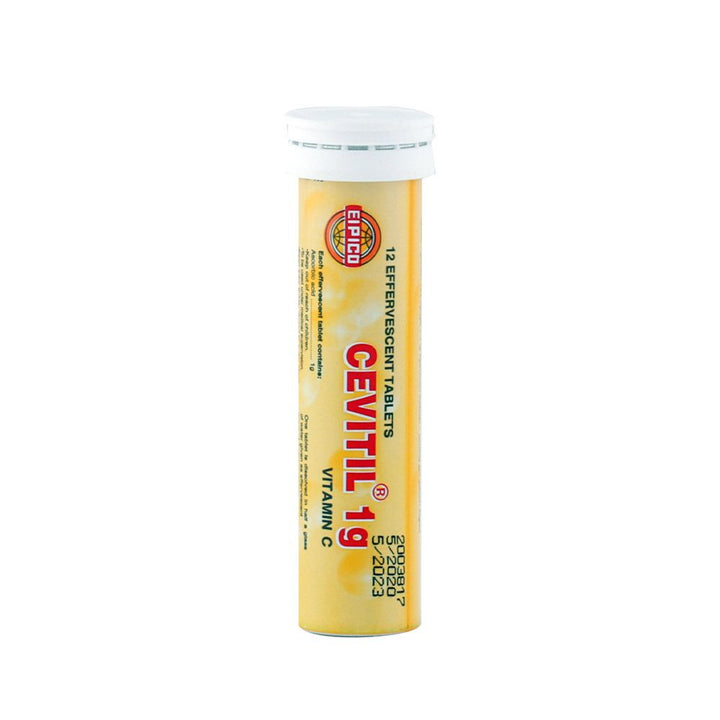 Cevitil 1g Vitamin C Effervescent Tablet 12's - Easy Pharmacy LLC