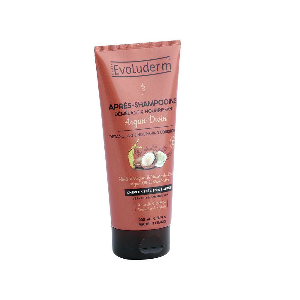 Evoluderm Argan Divin Detangling & Nourishing Conditioner 200 mL - Easy Pharmacy LLC