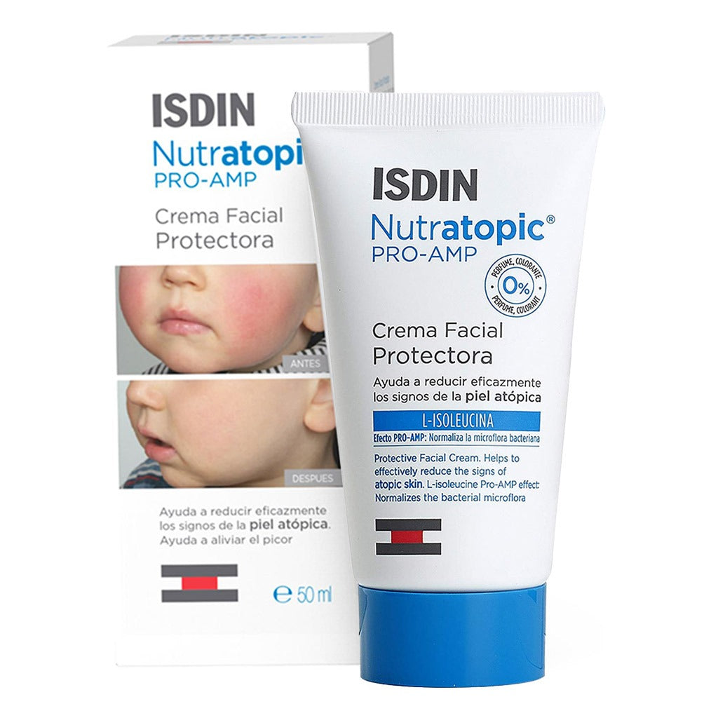 Isdin Nutratopic Pro-AMP Emollient Facial Cream 50 mL - Easy Pharmacy LLC
