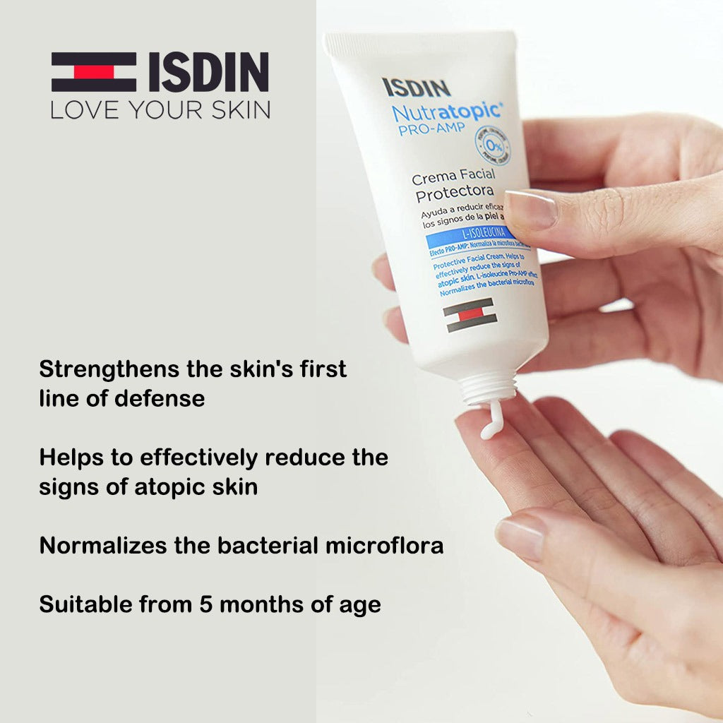 Isdin Nutratopic Pro-AMP Emollient Facial Cream 50 mL - Easy Pharmacy LLC