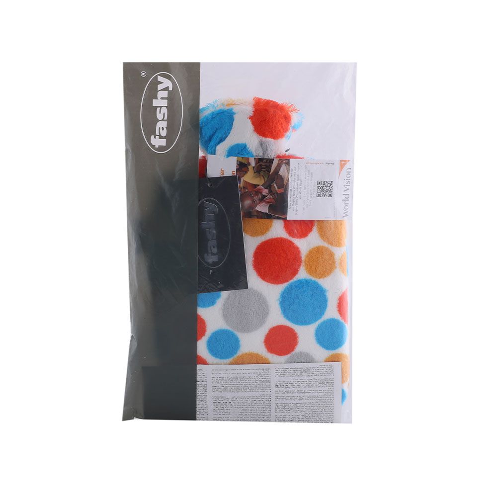 Fashy Hot Water Bag With Plush Cover Small Dots 2.0L 1's - Easy Pharmacy LLC
