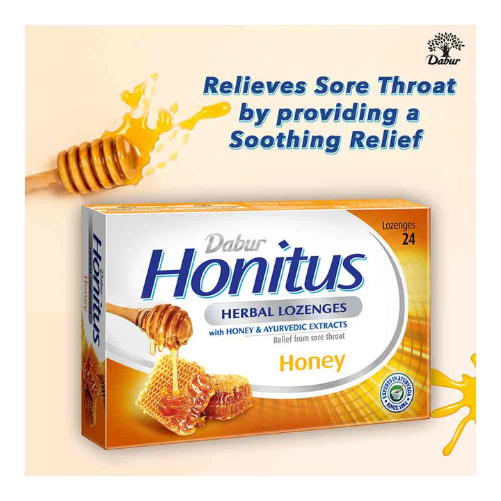 Dabur Honitus Herbal Lozenges Honey 24's - Easy Pharmacy LLC