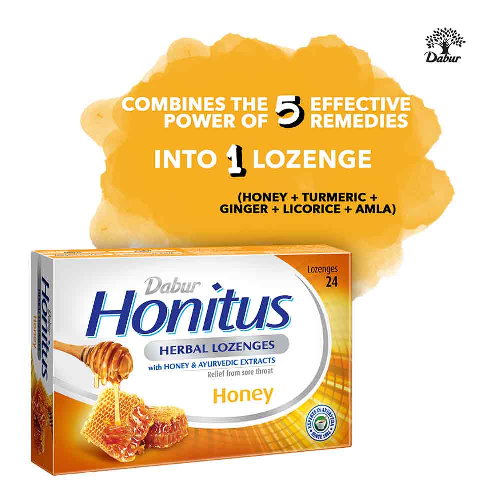 Dabur Honitus Herbal Lozenges Honey 24's - Easy Pharmacy LLC