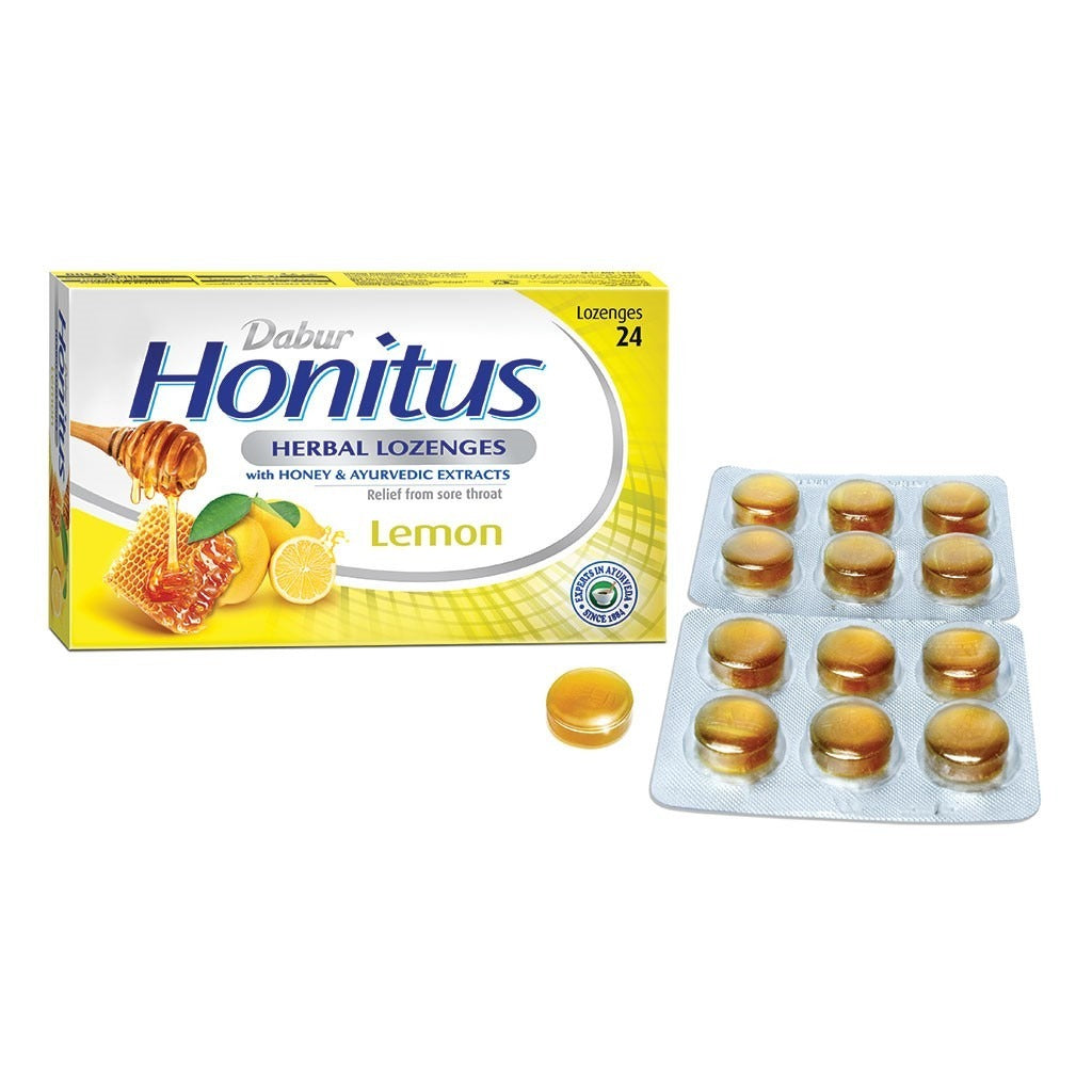 Dabur Honitus Herbal Lozenges Lemon 24's - Easy Pharmacy LLC