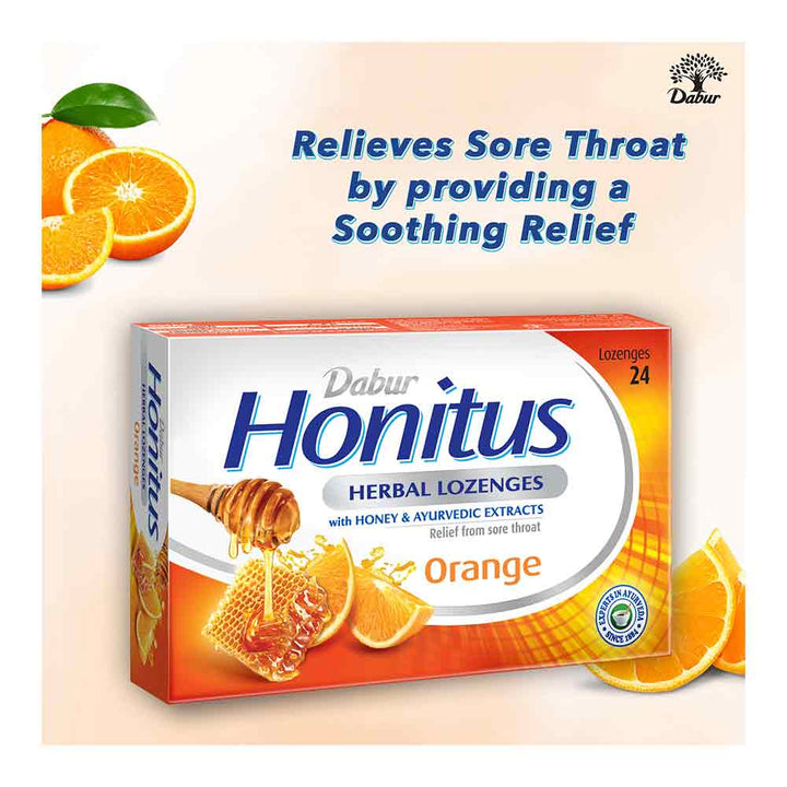 Dabur Honitus Herbal Lozenges Orange 24's - Easy Pharmacy LLC