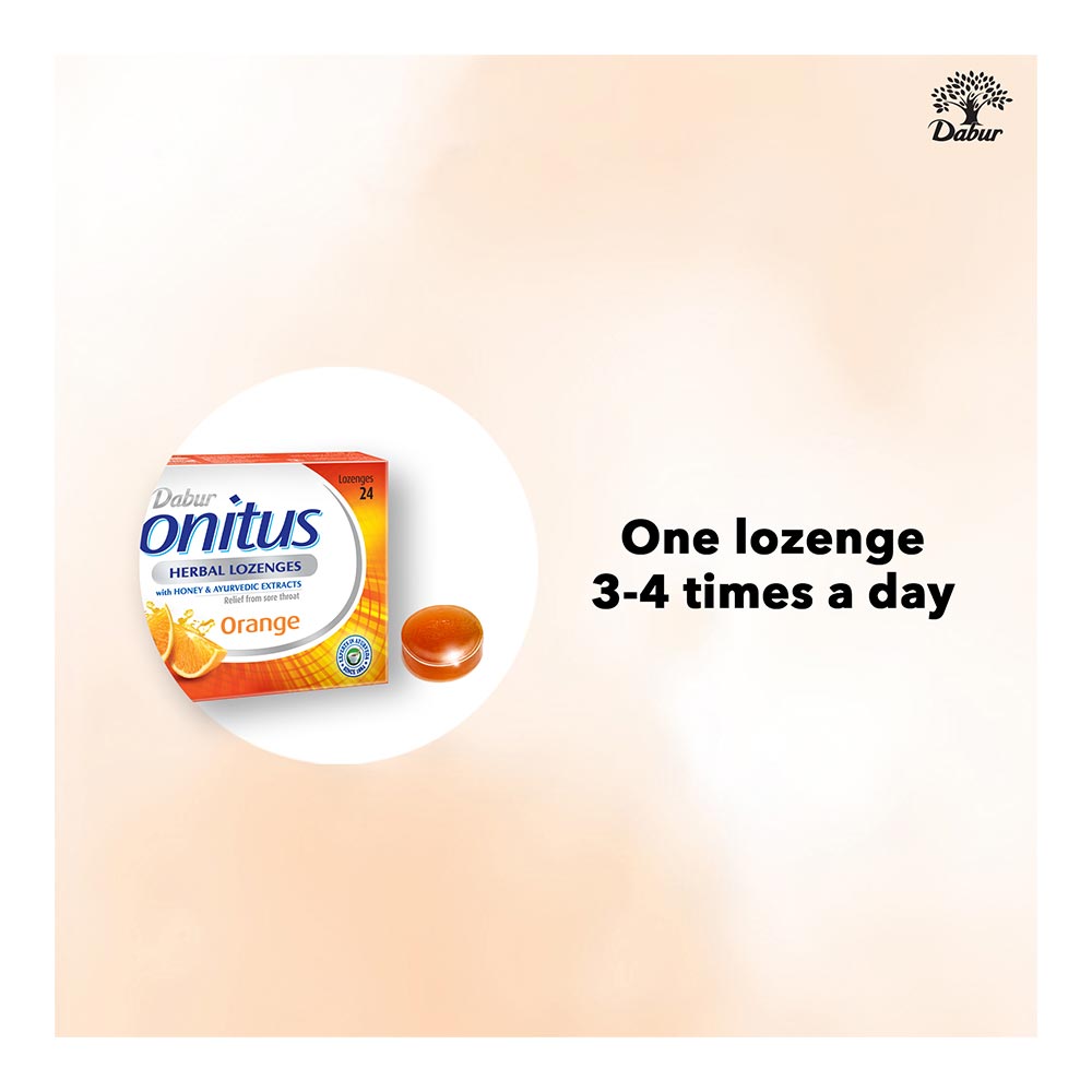 Dabur Honitus Herbal Lozenges Orange 24's - Easy Pharmacy LLC