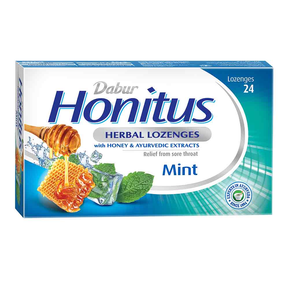 Dabur Honitus Herbal Lozenges Mint 24's - Easy Pharmacy LLC